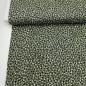 Preview: Viskose Twill „Funky Dots" - khaki